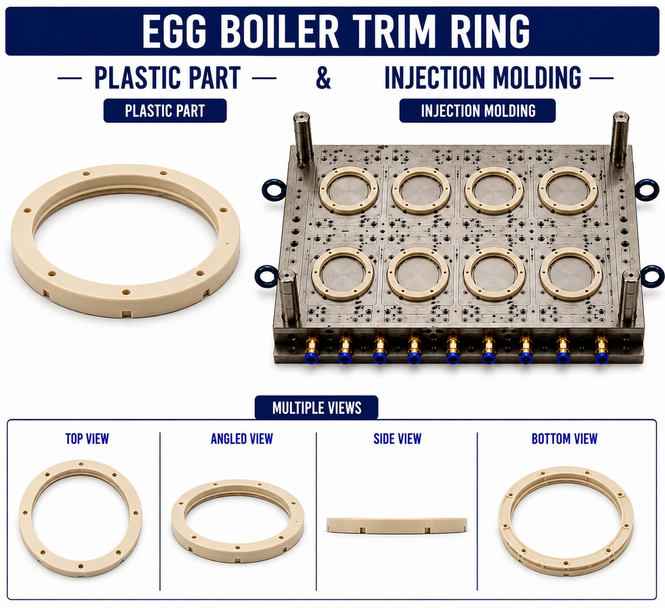 Egg Boiler Plastic Trim Ring Mould and Moulding Service